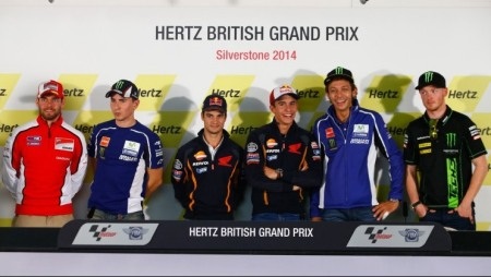 CácĠtay đua dẫn đầu MotoGP 2014 trong buổi họp báo khai mạc chặng 12