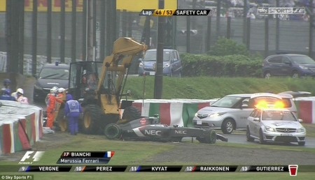 F1 2014 chặng Nhật Bản: Xảy ra tai nạn nghiêm trọng