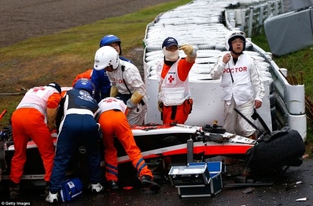 F1 2014 chặng Nhật Bản: Xảy ra tai nạn nghiêm trọng