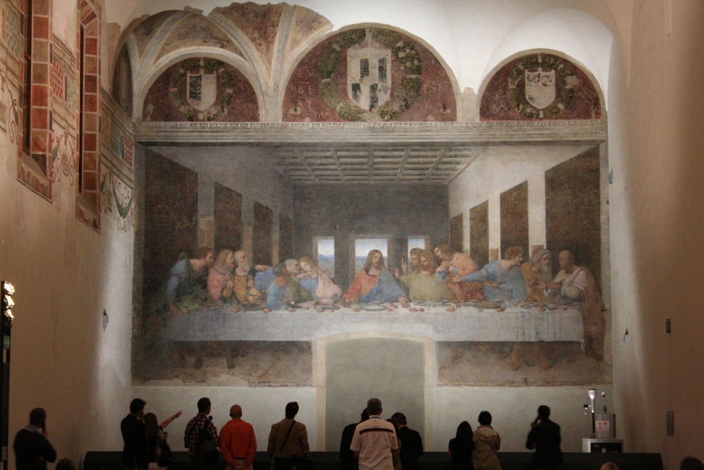 Bí mật đằng sau bức họa “Bữa tối cuối cùng” của Leonardo da Vinci - 6 Hình ảnh bức tranh Last supper khoảng những năm 1970