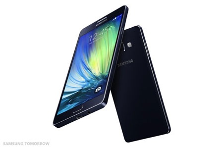 Samsung ra mắt điện thoại nguyên khối mỏng nhất Galaxy A7