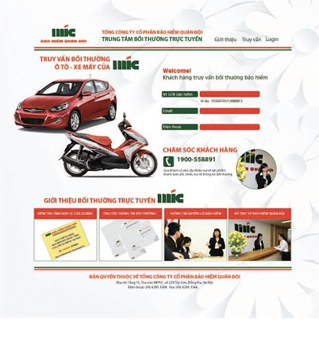 MIC triển khai dịch vụ tra cứu bồi thường bảo hiểm xe ô tô