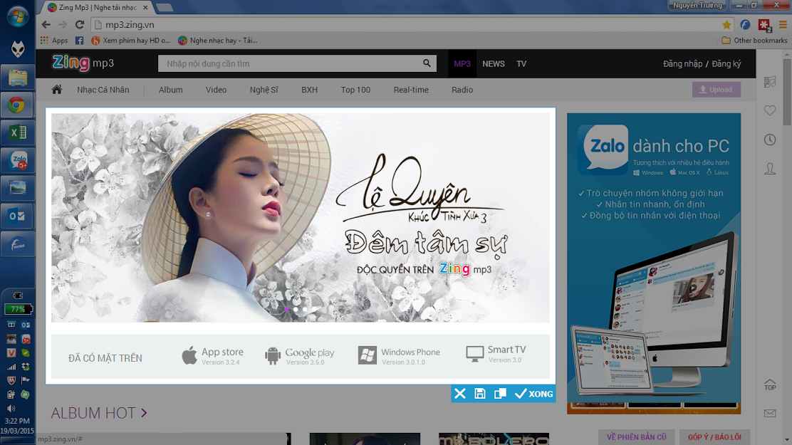 Chia sẻ ảnh chụp màn
hình nhanh chóng