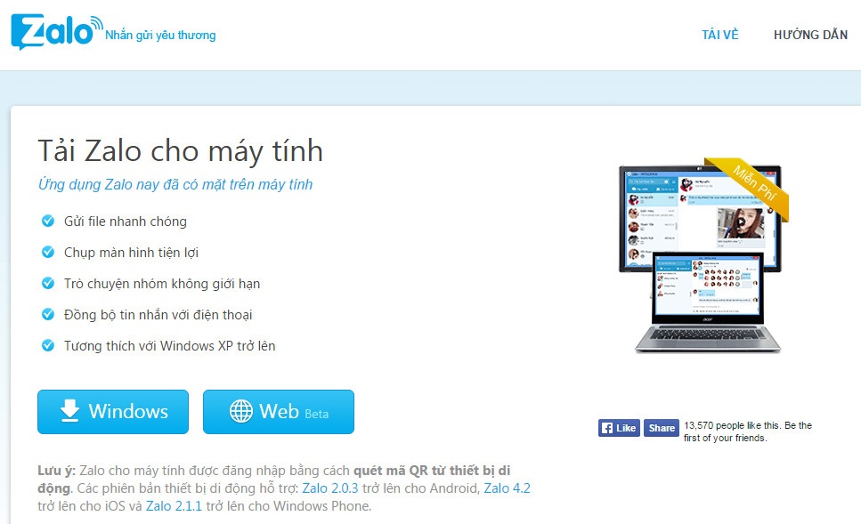 Chia sẻ ảnh chụp màn
hình nhanh chóng