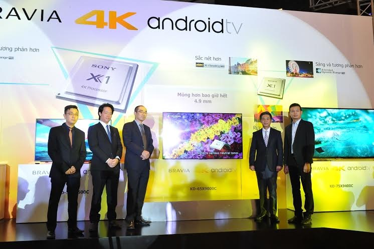 Sony ra mắt dòng TV Android 4K siêu mỏng tại Việt Nam
