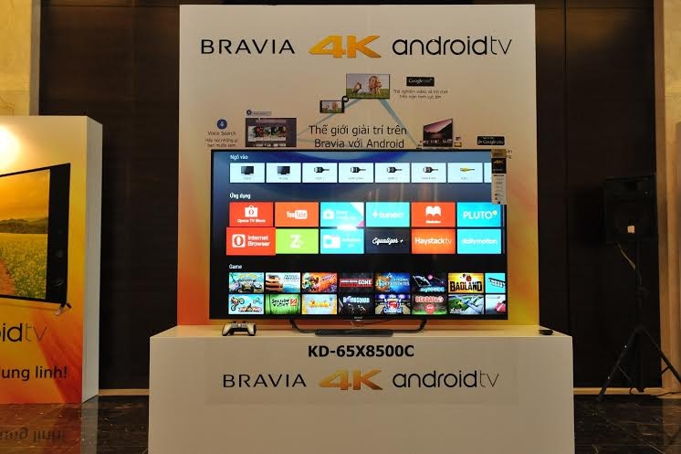 Sony tích hợp nhiều ứng dụng quốc tế và trong nước trên TV 4K mới.