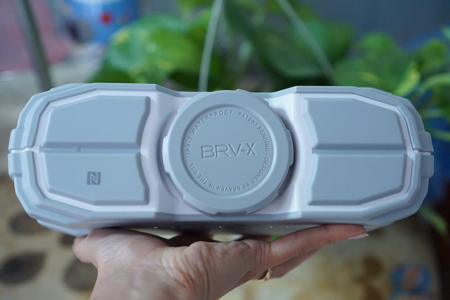 Thiết kế khá lớn và hầm hố so với các dòng loa di động khác.