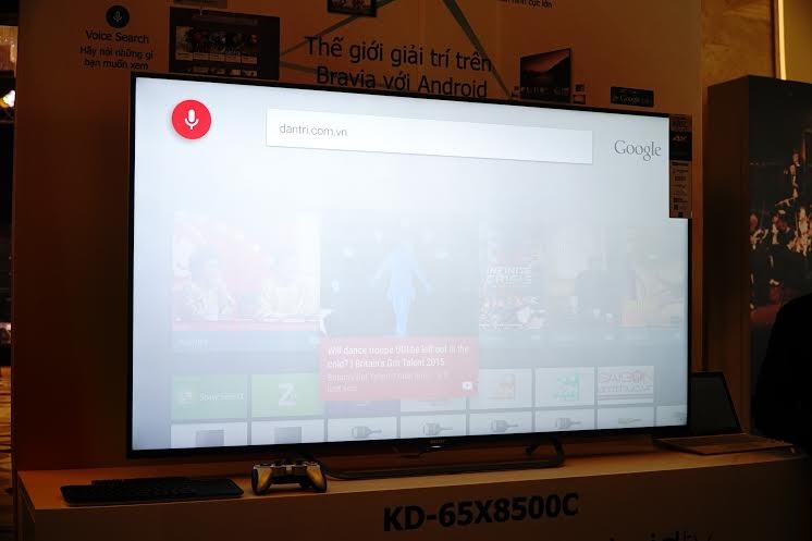 Tính năng tìm kiếm bằng giọng nói Voice Search nhận diện khá tốt.