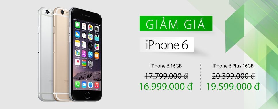 iPhone 6 chính hãng điều chỉnh giá, giảm 1 triệu đồng - 1 iPhone 6 chính hãng điều chỉnh giá, giảm 1 triệu đồng