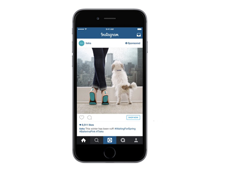 Instagram hết thời “nói không” với quảng cáo - 1 Quảng cáo trong hình ảnh của Instagram có thể cho phép người dùng mua sản phẩm từ trên ứng dụng.