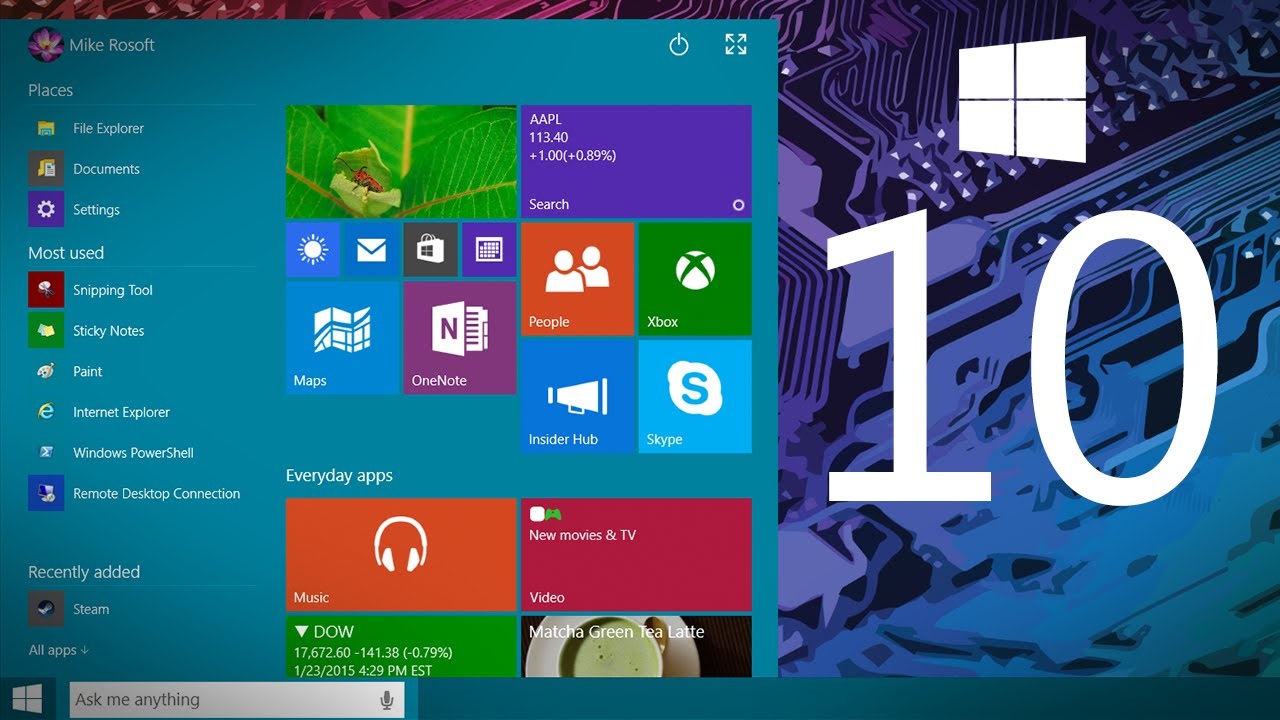 Cột mốc 30 năm lịch sử Windows được đánh dấu bằng nền tảng Windows 10.