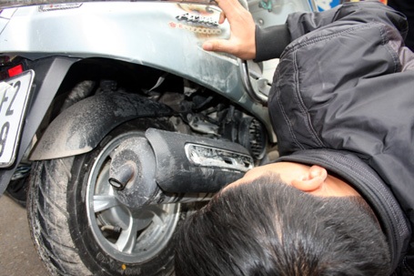 Hà Nội: Xe Attila lại cháy khi đang chạy trên phố - 3