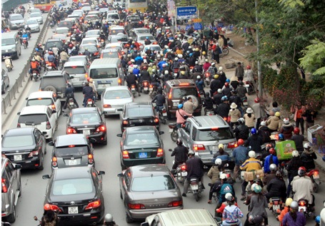 Kẹt cứng tại nhiều tuyến phố Hà Nội - 8