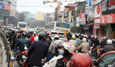 Kẹt cứng tại nhiều tuyến phố Hà Nội - 6