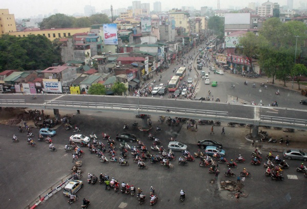 Cầu lắp ghép đầu tiên ở Hà Nội trước ngày thông xe
