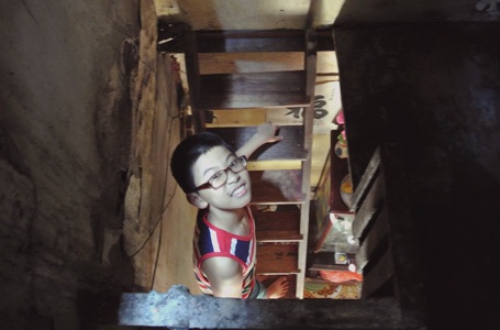 Kết cấu chính của ngôi nhà hai tầng được làm bằng gỗ