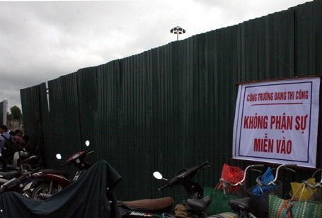 Hiện trường được bảo vệ nghiêm ngặt.