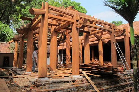Xử lý tổ chức, cá nhân xâm phạm chùa Trăm Gian trong tháng 9 - 1 Chùa Trăm Gian được khoác áo mới