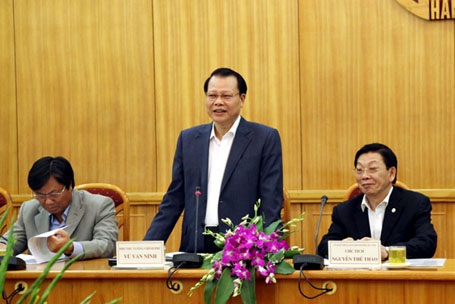 Phó Thủ tướng Vũ Văn Ninh làm việc với Hà Nội về Đề án sắp xếp lại DNNN