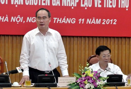  Phó Thủ tướng Nguyễn Thiện Nhân làm việc với Hà Nội về tình trạng gà nhập lậu