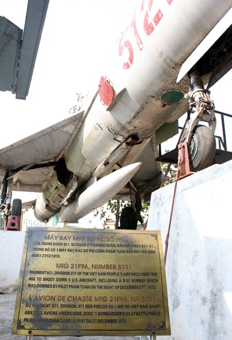 Bảo vật do phi công Phạm Tuân lái được trưng bày tại bảo tàng Lịch sử Quân sự Việt Nam