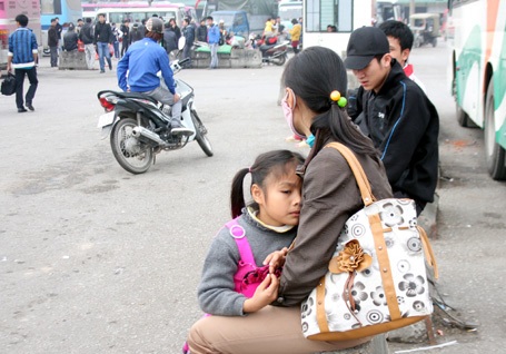 Mệt mỏi vì đợi xe