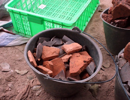 Hiện vật ở đây được đánh dấu rất cẩn thận