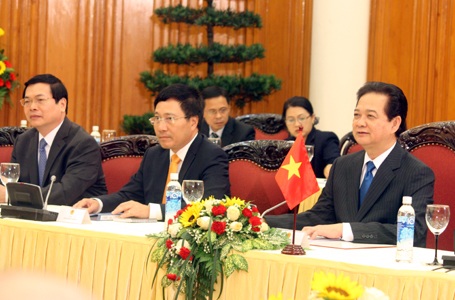 Gần 17h, Tổng thống Nga Putin hội kiến với Thủ tướng Nguyễn Tấn Dũng