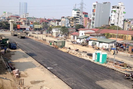 Làn đường đã được thảm nhựa