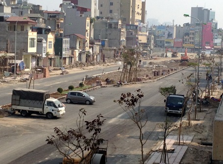 Làn đường đã được thảm nhựa