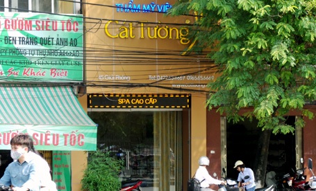Chốt án kỷ luật cán bộ vụ thẩm mỹ viện Cát Tường - 1 Thẩm mỹ viện Cát Tường nằm trên địa bàn quận Hai Bà Trưng (Hà Nội)