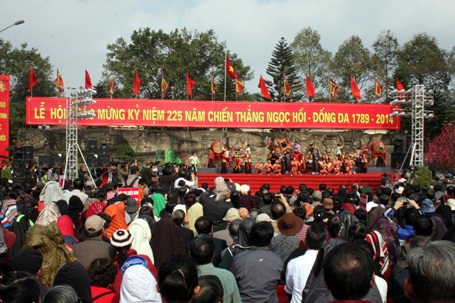 Lễ hội mừng kỷ niệm 225 năm chiến thắng Ngọc Hồi - Đống Đa được tổ chức sáng nay