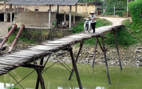 Hà Nội không để xảy ra sập cầu như ở Chu Va - 1 Hà Nội còn rất nhiều cây cầu tạm đe dọa tính mạng người dân
