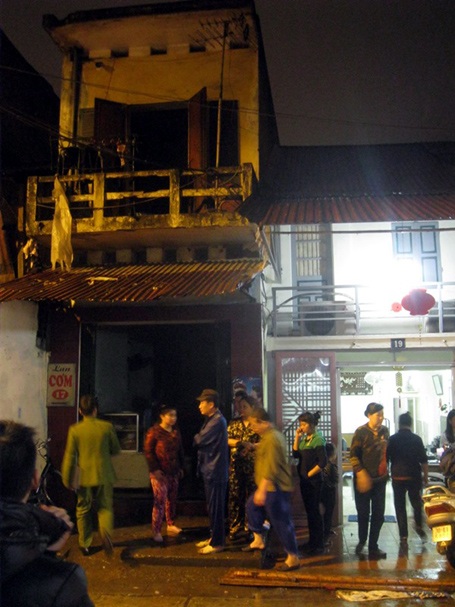 Hiện trường xảy ra đám cháy