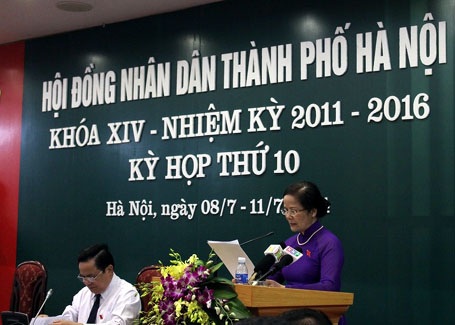 Hà Nội kịch liệt phản đối hành động ngang ngược của Trung Quốc - 1 Bà Ngô Thị Doãn Thanh cho biết, HĐND thành phố cam kết hết lòng vì biển đảo