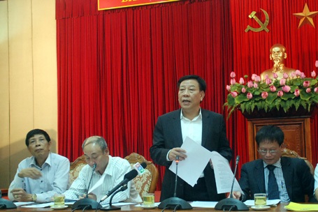 Ông Tô Văn Động - Giám đốc Sở VH-TT&DL Hà Nội giải thích về Hội thảo Kim Chi