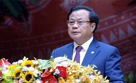 Thăng Long - Hà Nội đã trải qua những cột mốc huy hoàng - 1 Bí thư Thành ủy Hà Nội Phạm Quang Nghị đọc