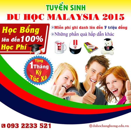 Tuyển sinh du học Malaysia 2015 với học bổng lên đến 100% học phí - 4 Trung tâm du học Hằng Lương hỗ trợ dịch vụ DU HỌC MALAYSIA 2015 tốt nhất :