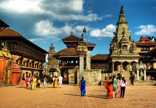 Khung cảnh yên bình miền đất Phật Nepal trước trận động đất kinh hoàng - 3 Thị trấn cổ Bhaktapur nằm ở phía đông của Thung lũng