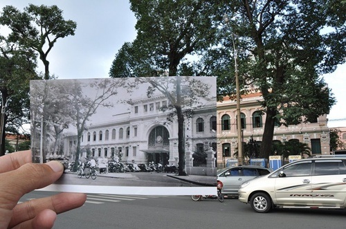 Ngắm Việt Nam thay đổi từ quá khứ đến hiện tại trên báo Mỹ - 7 Nhà ga Nha Trang năm 1970 và hiện tại.