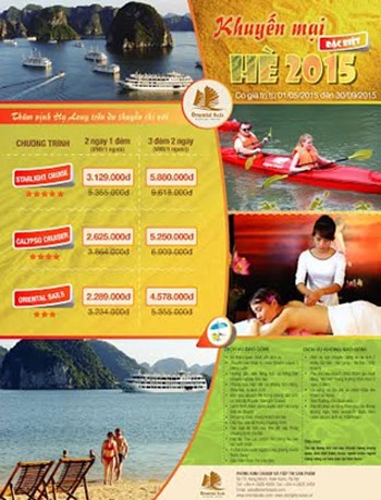 Cơ hội hiếm có vi vu đến kỳ quan hấp dẫn nhất Việt Nam trong Hè này - 7 Chương trình khuyến mãi được diễn ra từ 1/5 đến 30/9/2015 với mức giá cực kỳ ưu đãi: