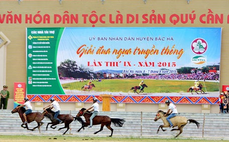 Giải đua ngựa lần thứ 9 huyện Bắc Hà được tổ chức nhằm bảo tồn giá trị văn hóa truyền thống