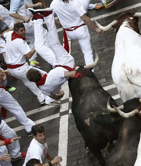 Thót tim với những hình ảnh “bò rượt người” trong lễ hội San Fermin - 13 Hải Phong