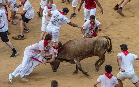 Thót tim với những hình ảnh “bò rượt người” trong lễ hội San Fermin - 5 Những hình ảnh khiến người xem thót tim
