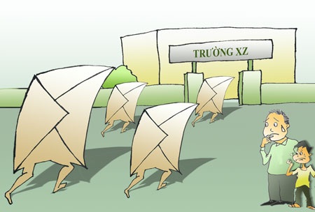 Ủng hộ bỏ thi tuyển vào lớp 6 - 1 (Minh họa: Ngọc Diệp)