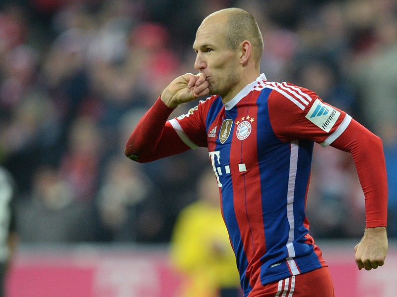 Bayern Munich 2-0 Freiburg: Chiến thắng áp đảo của “Hùm xám” - 1 Robben có
bàn thắng thứ 100 trong màu áo Bayern Munich