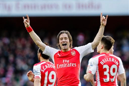 Bản tin thể thao ngày 25/3 - 1 Rosicky đang phân vân về khả năng ở lại Arsenal