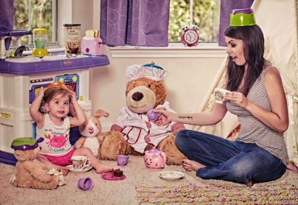 Mia luôn đòi được đội những kiểu “mũ” chả
giống ai