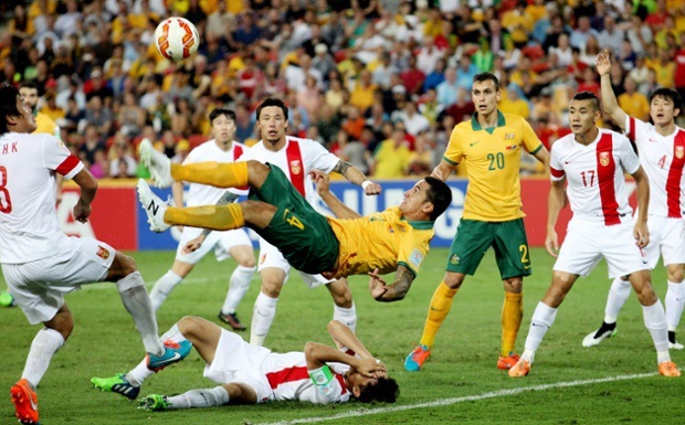 Lão tướng Cahill rực sáng, Australia hạ gục tuyển Trung Quốc - 1 Cahill đem đến sự khác biệt của trận đấu