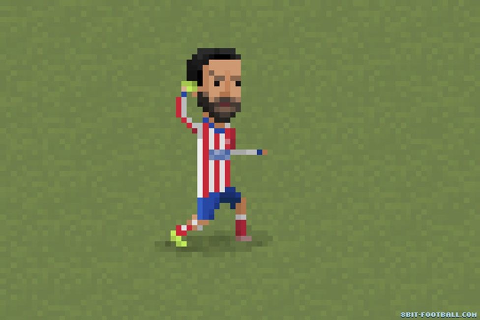 Ảnh biếm họa vụ Arda Turan ném giày vào trọng tài - 8 Mô phỏng hình
ảnh Arda Turan trên máy điện tử thời xưa